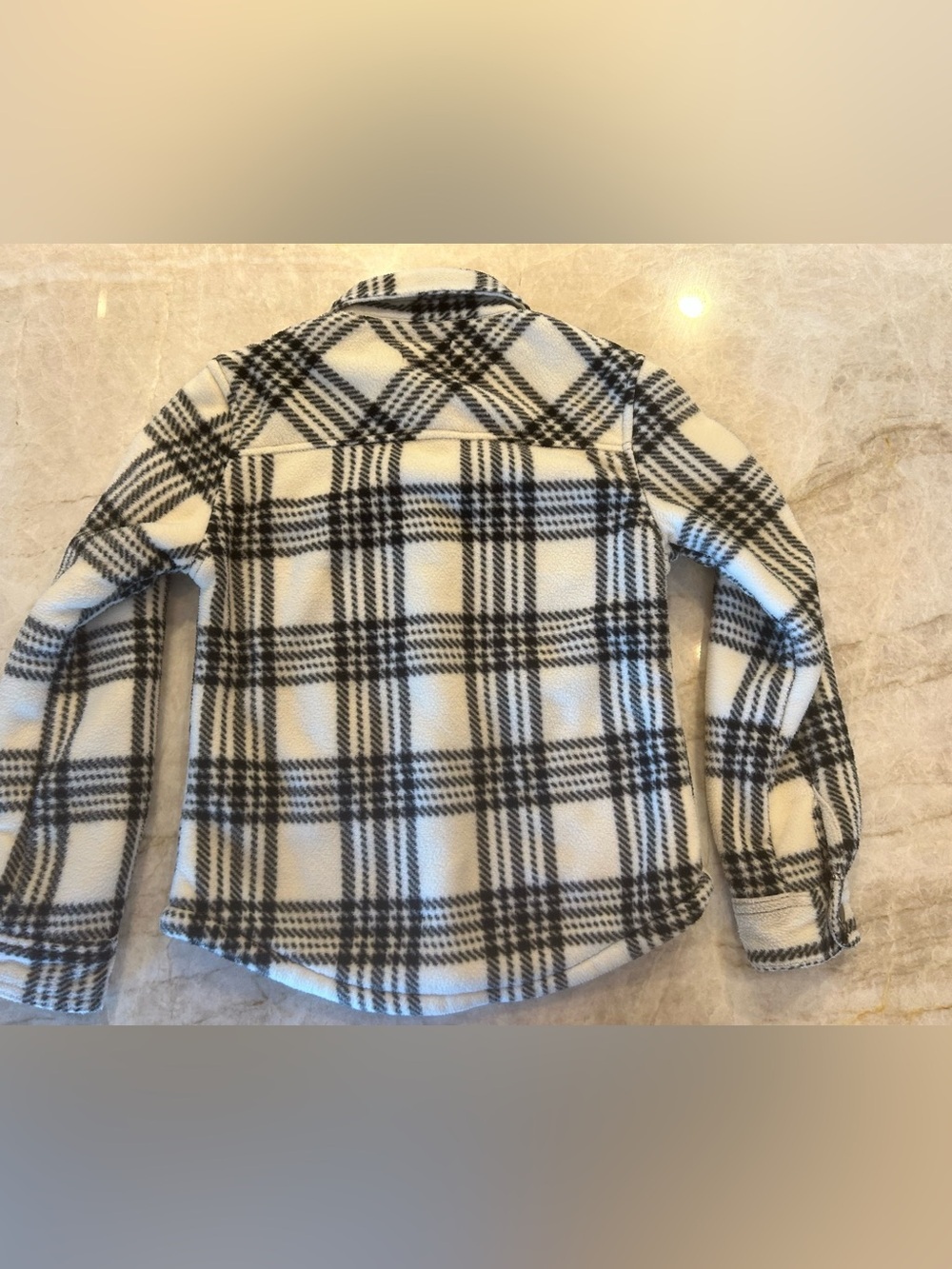 Weatherproof Vintage Boys S 7/8 Plaid Sherpa Fleece Jacket Shacket - Picture 7 of 8